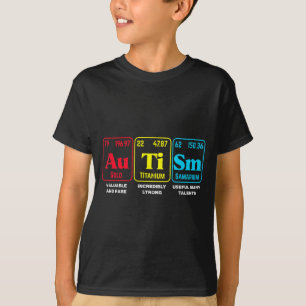 Autism awareness periodic table asd chemistry men T-Shirt