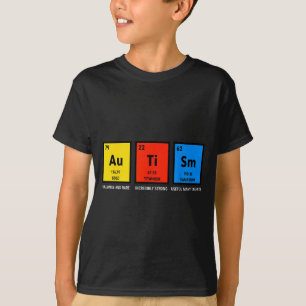 Autism awareness periodic table asd women men kids T-Shirt