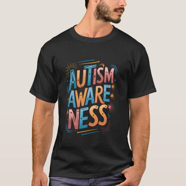 Autism Awareness Periodic Table T-Shirt (Front)