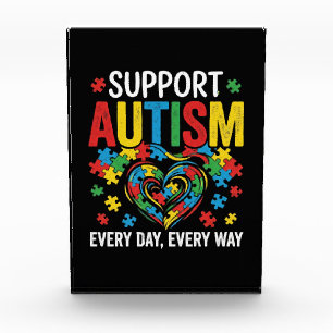 Autism awareness photo block