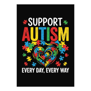 Autism awareness photo print