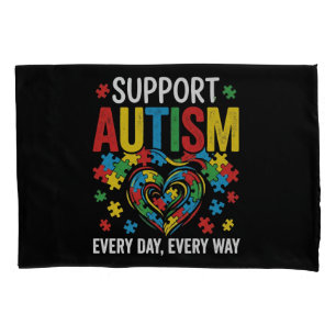 Autism awareness pillowcase