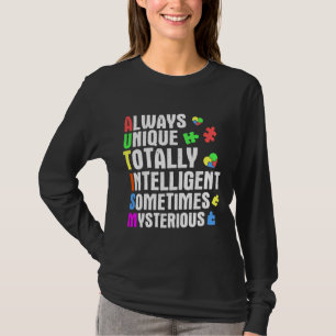 Autism Awareness Plus Size Acceptance Puzzle T-Shirt