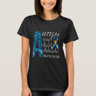 Autism Awareness Proud Autism Mum T-Shirt