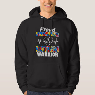 Autism Awareness Proud Brother Of A Autism Warrior Hoodie