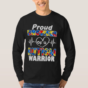 Autism Awareness Proud Brother Of A Autism Warrior T-Shirt