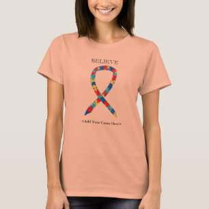 Autism Awareness Puzzle ASD Ribbon T-Shirts