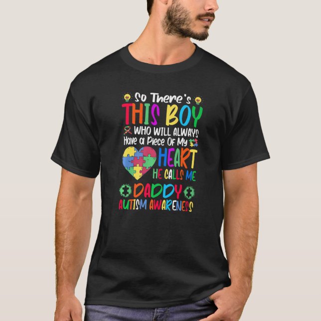 Autism Awareness Puzzle Autistic Autism Motivation T-Shirt (Front)