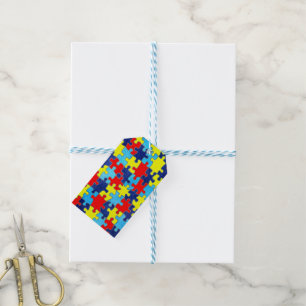 Autism Awareness-Puzzle by Shirley Taylor Gift Tags