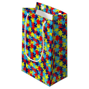 Autism Awareness-Puzzle by Shirley Taylor Small Gift Bag