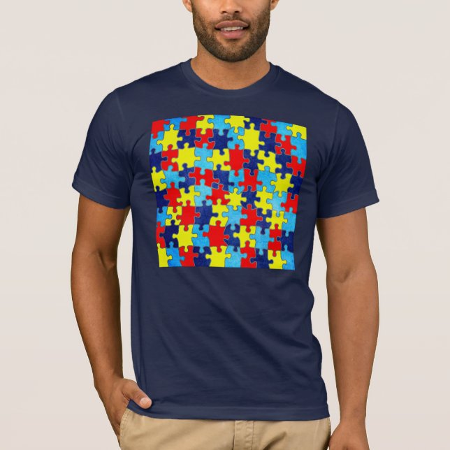 Autism Awareness-Puzzle by Shirley Taylor T-Shirt (Front)