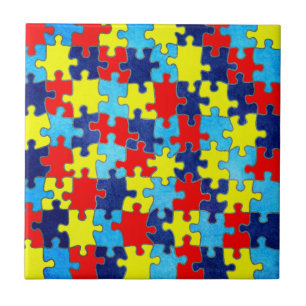 Autism Awareness-Puzzle by Shirley Taylor Tile