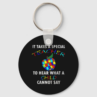 Autism Awareness Puzzle Design Support Special Ed  Key Ring