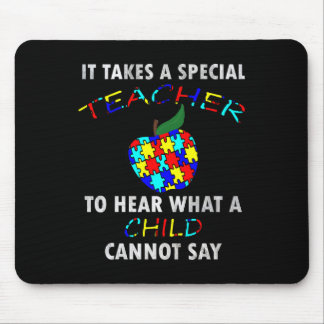 Autism Awareness Puzzle Design Support Special Ed  Mouse Pad