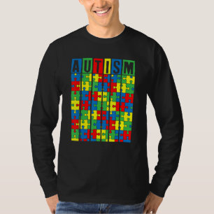 Autism Awareness Puzzle Piece Autistic Boys Girls  T-Shirt