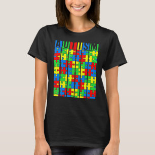 Autism Awareness Puzzle Piece Autistic Boys Girls T-Shirt