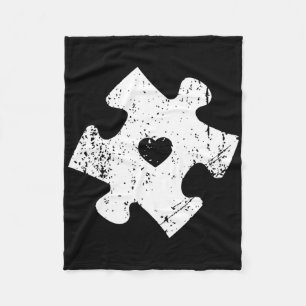 Autism Awareness Puzzle Piece Autistic Gifts For M Fleece Blanket