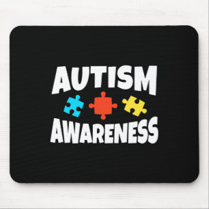 Autism Awareness Puzzle Piece Autistic Support  Mouse Pad