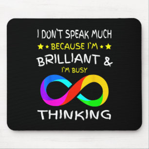 Autism Awareness Puzzle Piece Rainbow Infinity Aut Mouse Pad