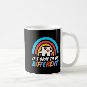 Autism Awareness Puzzle Piece Rainbow T-Shirt214  Coffee Mug
