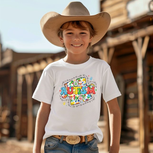 Autism Awareness Puzzle Piece Tri-Blend Shirt (Creator Uploaded)