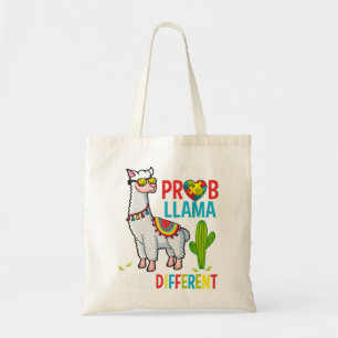 Autism Awareness Puzzle Pieces design features a l Tote Bag