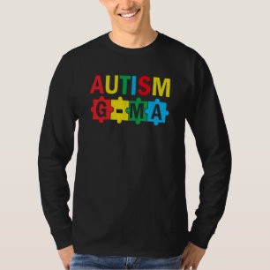 Autism Awareness Puzzle Ribbon Proud Autism G Ma T-Shirt