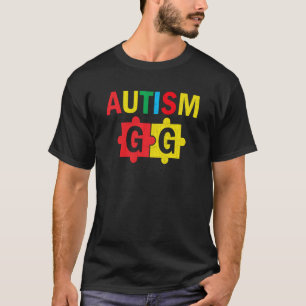 Autism Awareness Puzzle Ribbon Proud Autism Gg T-Shirt