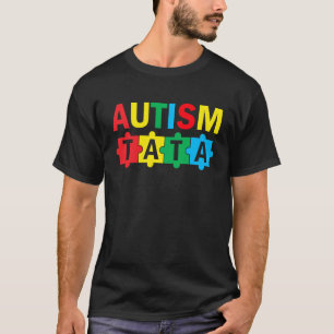 Autism Awareness Puzzle Ribbon Proud Autism Tata T-Shirt