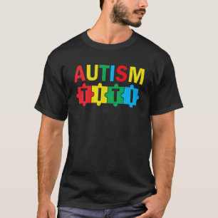 Autism Awareness Puzzle Ribbon Proud Autism Titi T-Shirt