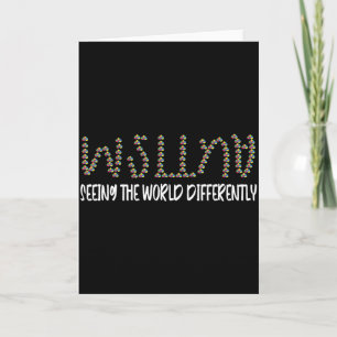 Autism Awareness Puzzle Seeing The World Different Card