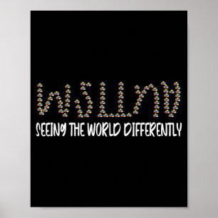 Autism Awareness Puzzle Seeing The World Different Poster