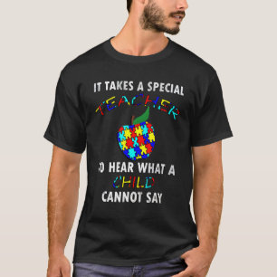 Autism Awareness Puzzle Support Special Ed Teacher T-Shirt