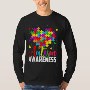 Autism Awareness Puzzle Tie Dye Support Love Boys T-Shirt