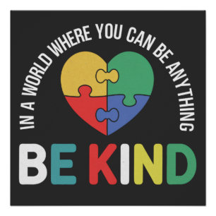 autism awareness quote kindness autism day poster