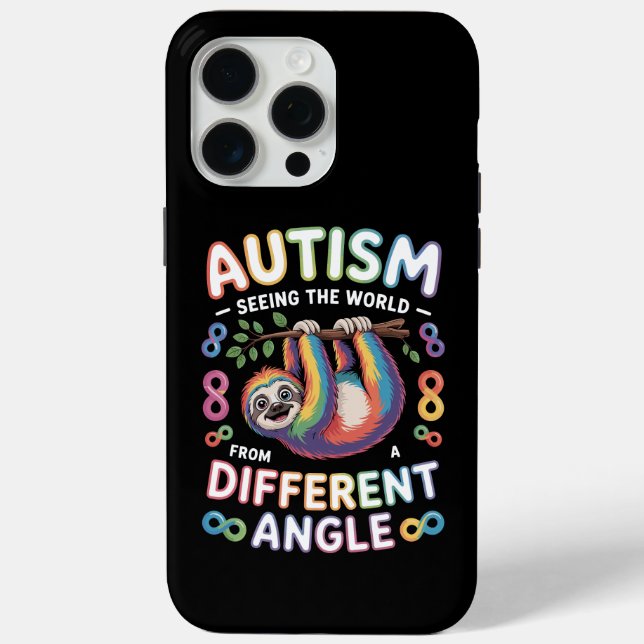 Autism Awareness Quote Unique Mind Rainbow Case-Mate iPhone Case (Back)