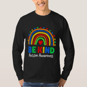 Autism Awareness Rainbow Colorful Day Be Kind Kids T-Shirt