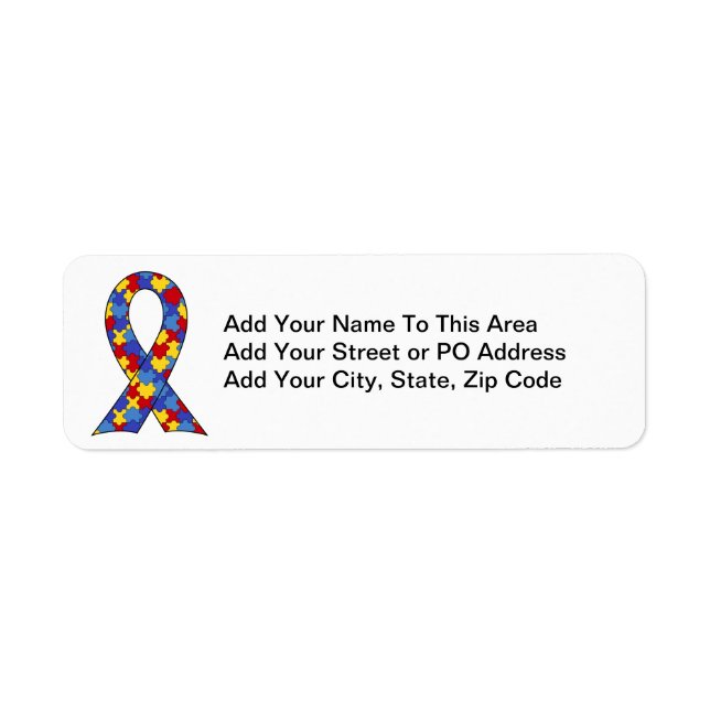 Autism Awareness  Ribbon (Front)