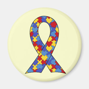 Autism Awareness  Ribbon Magnet