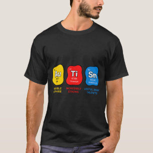 Autism awareness science periodic table elements T-Shirt