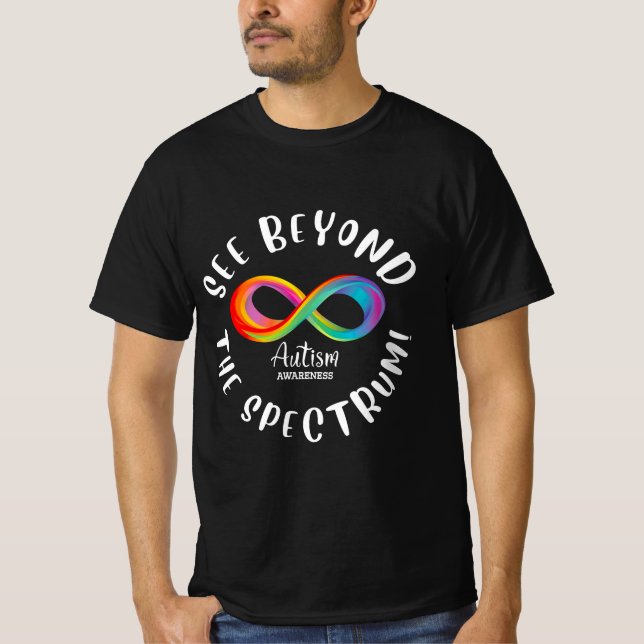 Autism Awareness - see beyond the spectrum T-Shirt (Front)