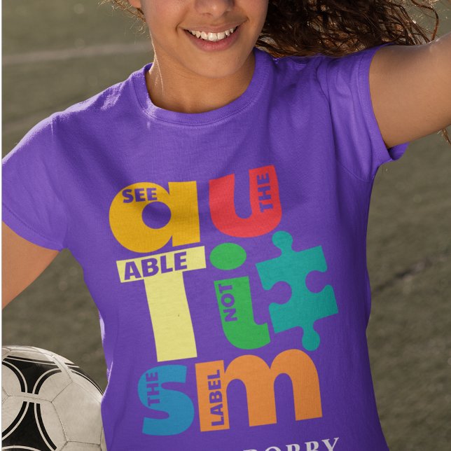 Autism Awareness See The Able Not the Label T-Shirt (Autism Awareness See The Able Not the Label T-Shirt)