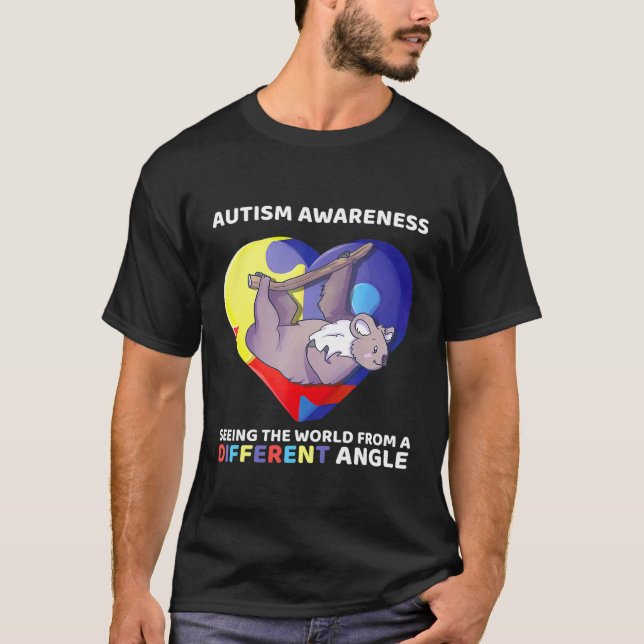 Autism Awareness Seeing The World Different Angle  T-Shirt (Front)