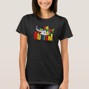 Autism Awareness Shark Puzzle Pieces Autism Child T-Shirt