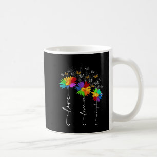 Autism Awareness Shirt Live Love Accept Autism Flo Coffee Mug