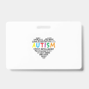 Autism Awareness Shirts - Autism Heart Shirt ID Badge