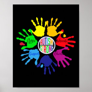 Autism Awareness Sign Language Hand Puzzle Suppor