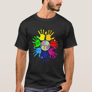 Autism Awareness  Sign Language Hand Puzzle Suppor T-Shirt
