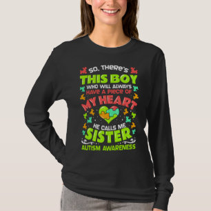 Autism Awareness Sister World Day T-Shirt