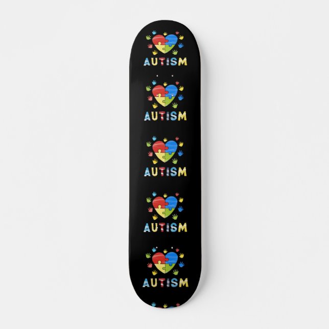 Autism awareness skateboard (Front)